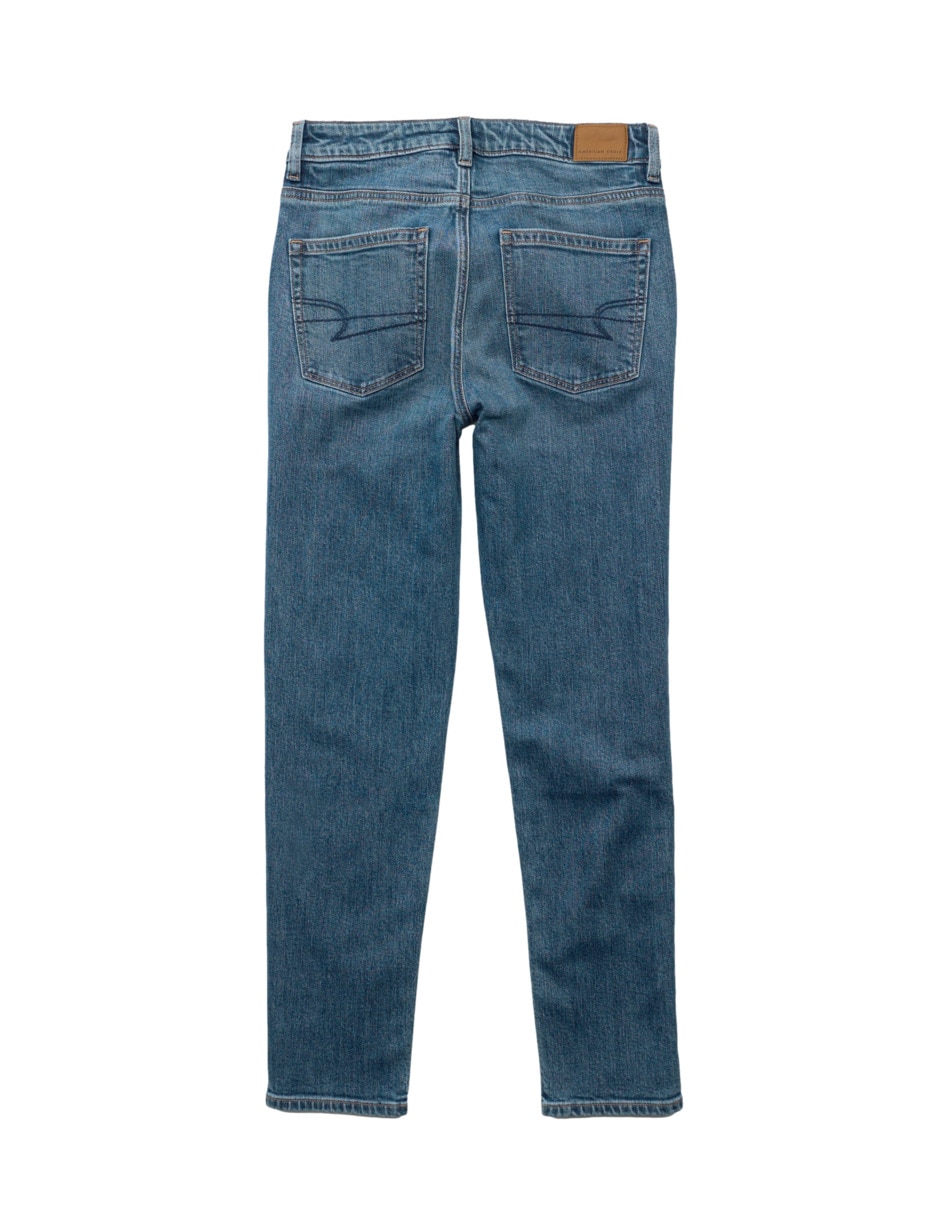 Jeans regular mom mom jean corte cintura para mujer 3