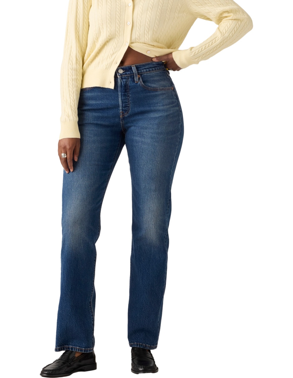 Jeans regular straight 501 corte media cintura para mujer Jeans regular straight 501 corte media cintura para mujer