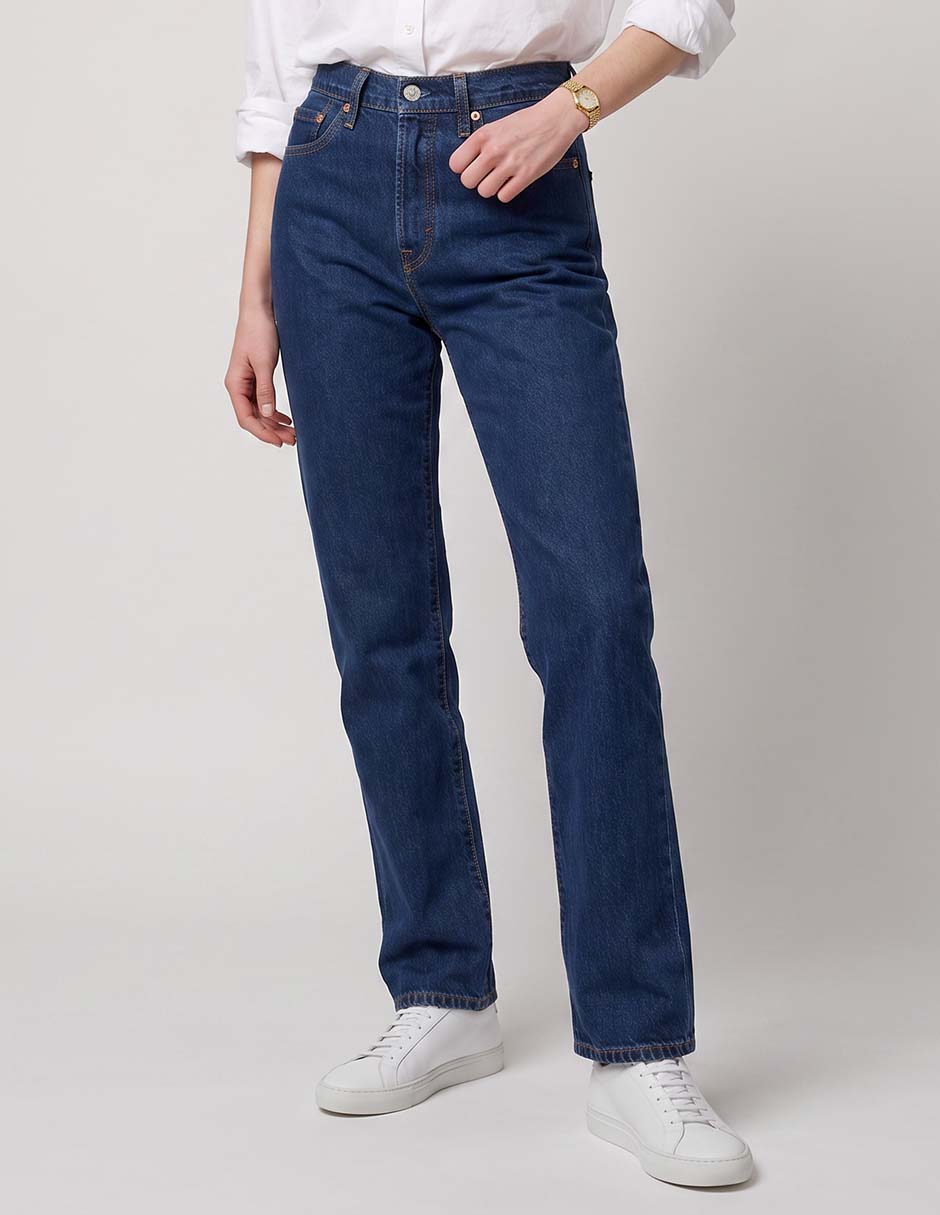 Jeans straight 501 corte media cintura para mujer Jeans straight 501 corte media cintura para mujer