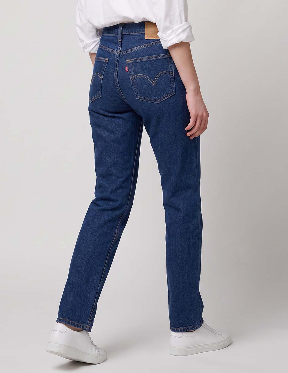 Jeans straight 501 corte media cintura para mujer 2
