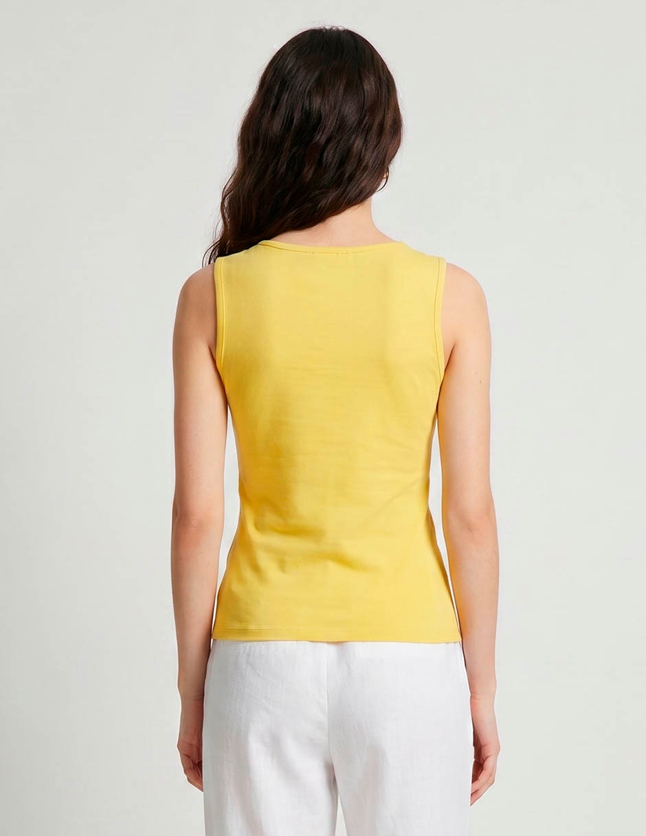 Top cuello cruzado escote v tirante ancho 2