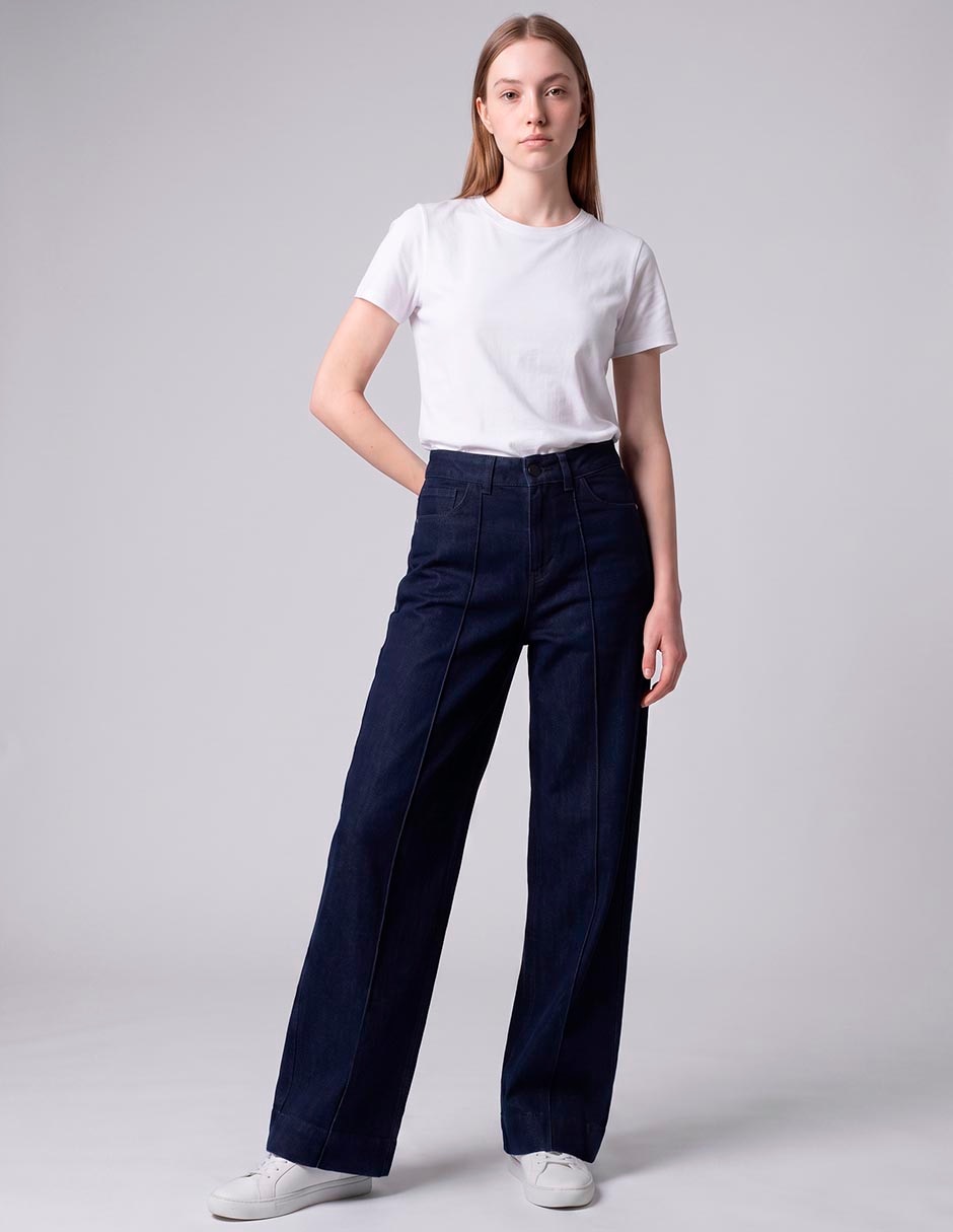 Jeans/Jegging/Jeans jogger Coulotte Wide leg D126953 corte Media cintura para mujer Jeans/Jegging/Jeans jogger Coulotte Wide leg D126953 corte Media cintura para mujer