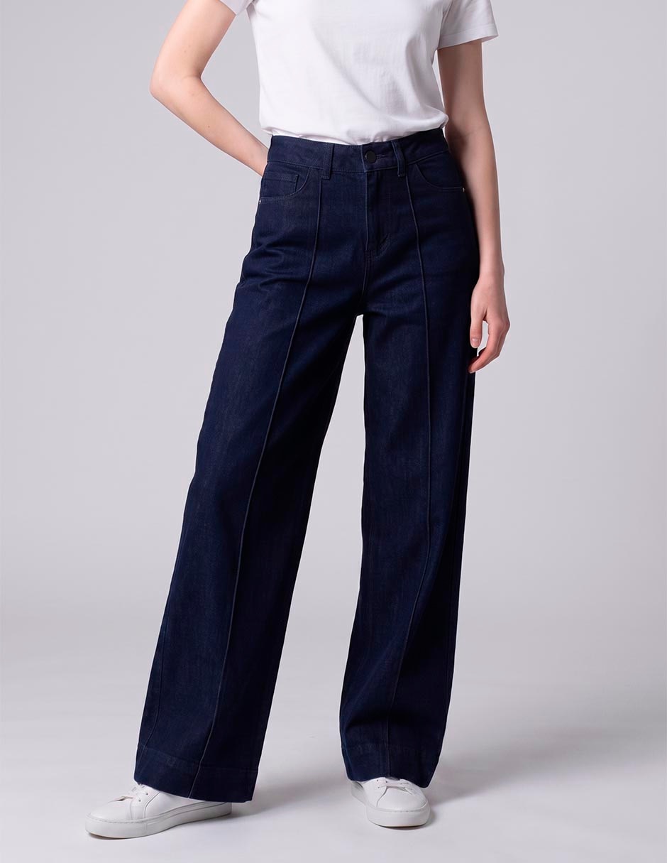 Jeans/Jegging/Jeans jogger Coulotte Wide leg D126953 corte Media cintura para mujer 3