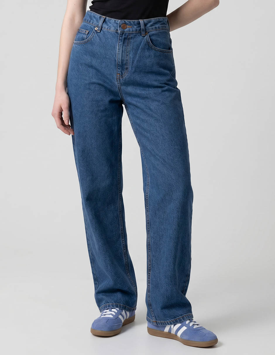 Jeans straight cintura alta para mujer Jeans straight cintura alta para mujer
