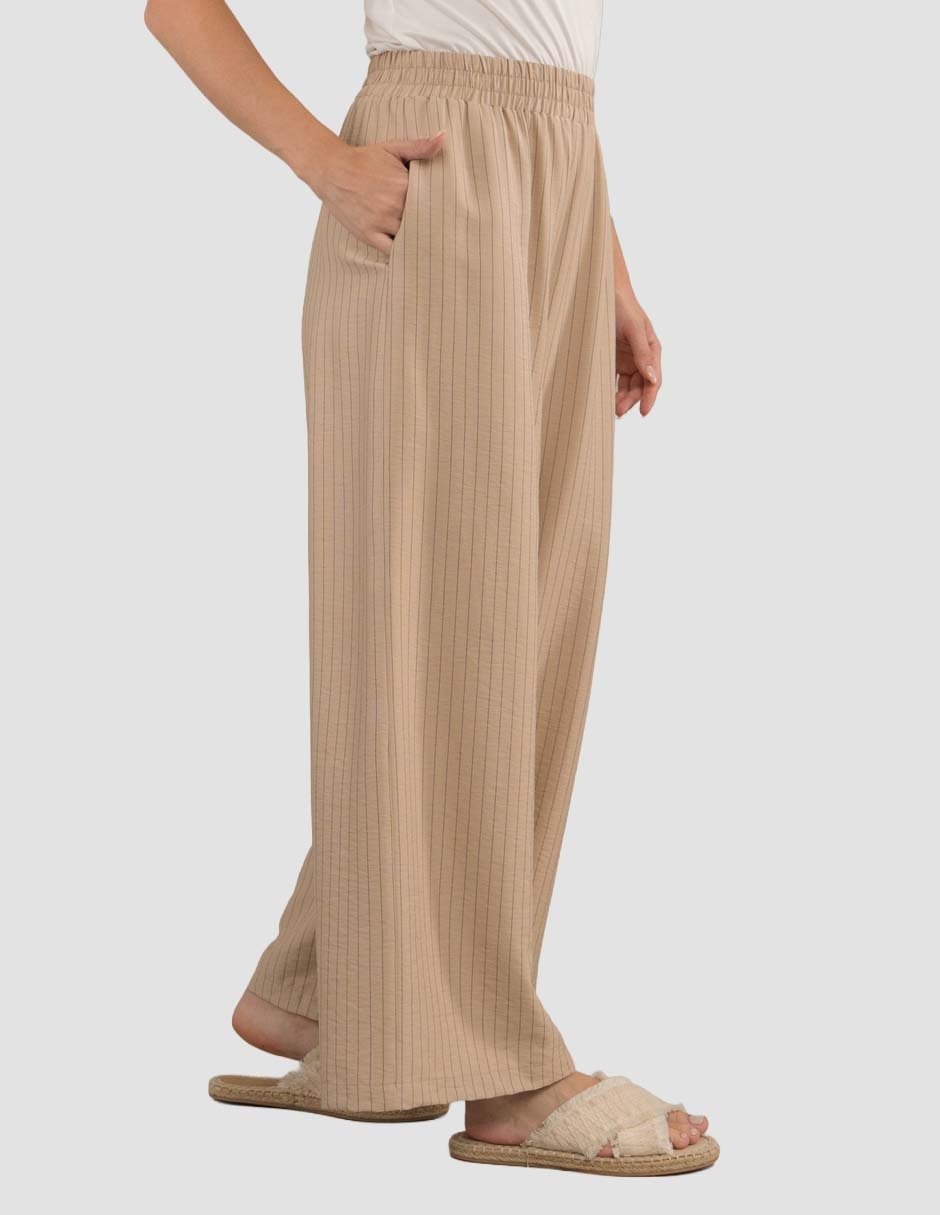 Pantalón regular amplio para mujer 4