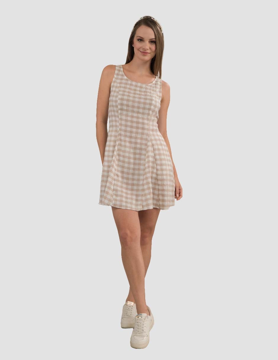 Vestido gap para niña de algodón corte regular Vestido gap para niña de algodón corte regular
