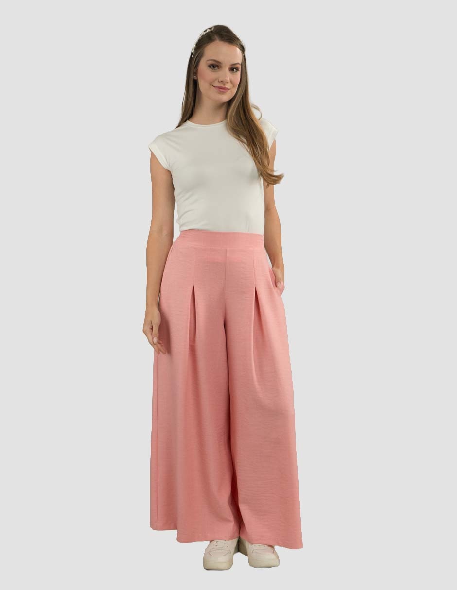 Pantalón regular amplio para mujer 2