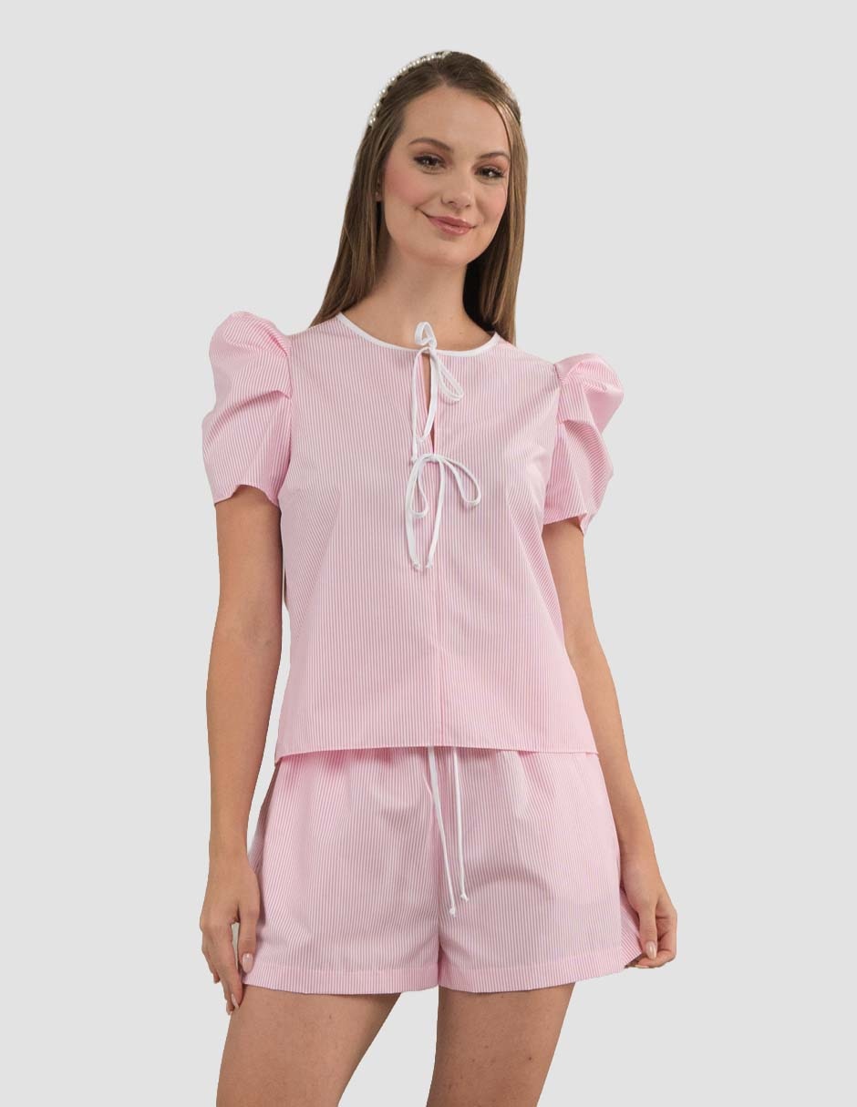Blusa julio manga corta para mujer 3