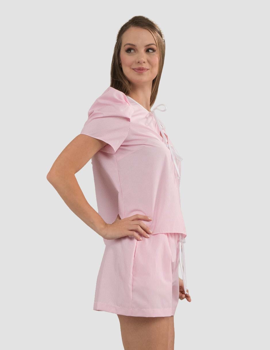 Blusa julio manga corta para mujer 4