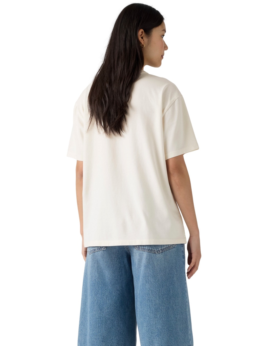 Playera manga corta cuello redondo para mujer 2
