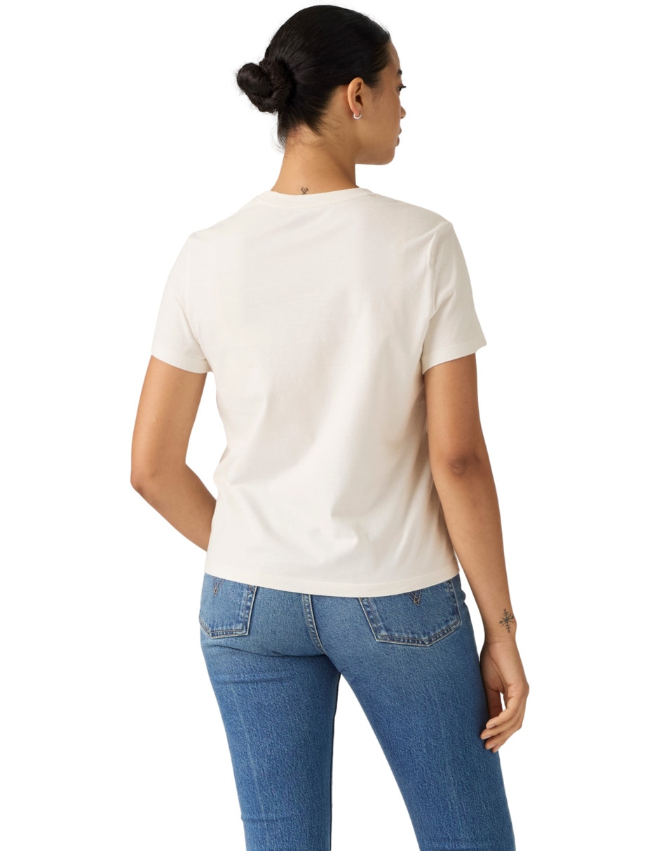 Playera manga corta cuello redondo mujer 2