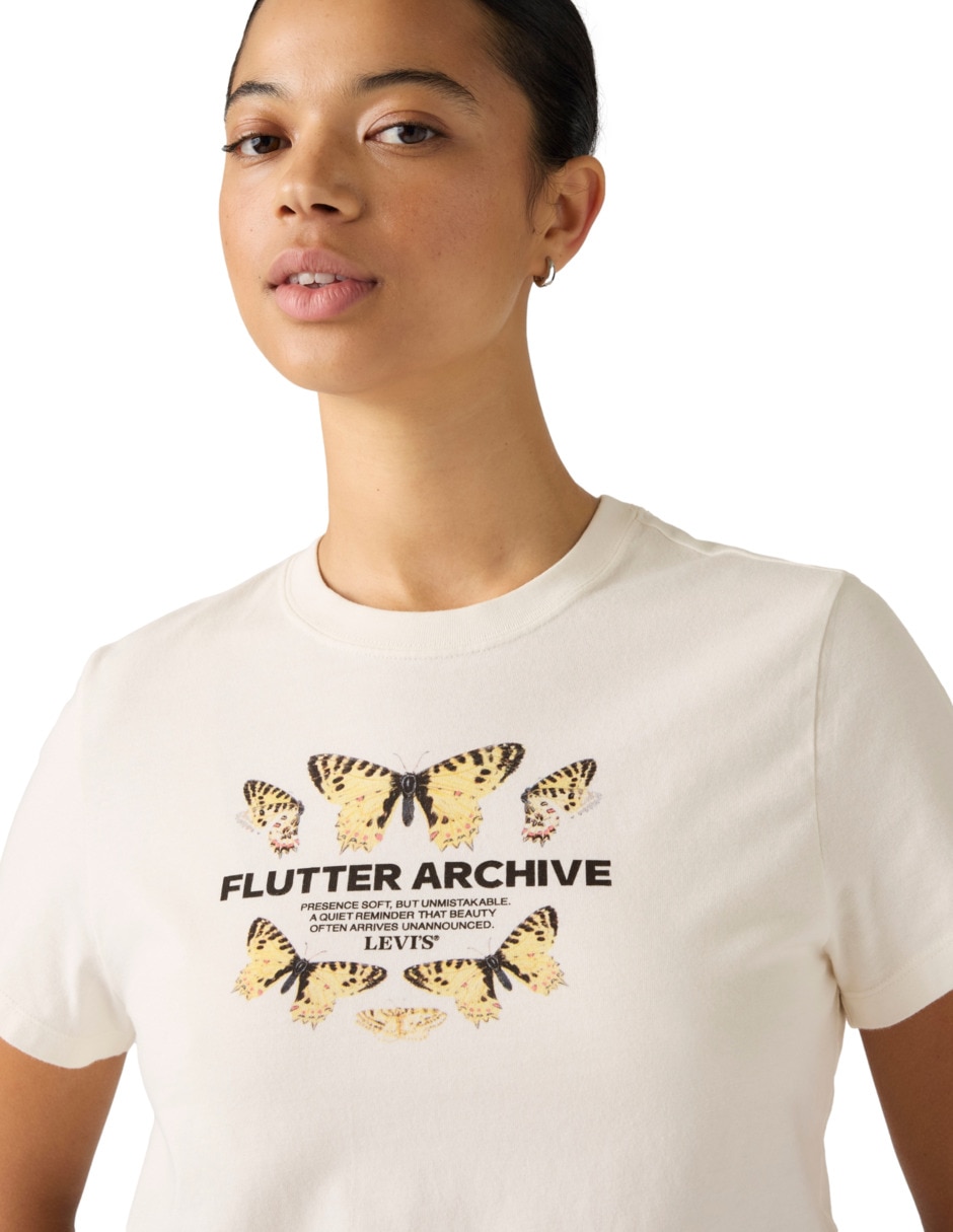 Playera manga corta cuello redondo mujer 4