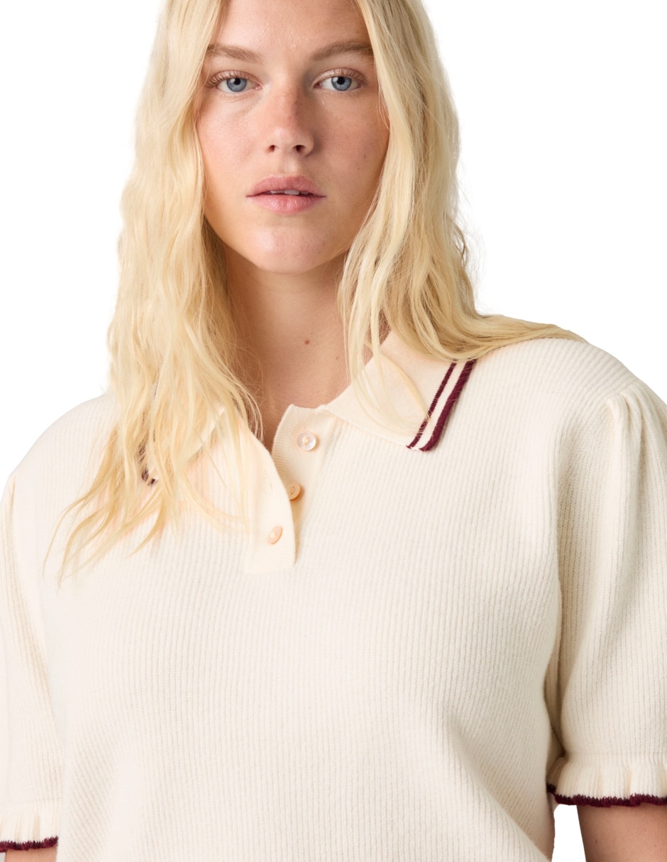 Playera tipo polo para mujer 4