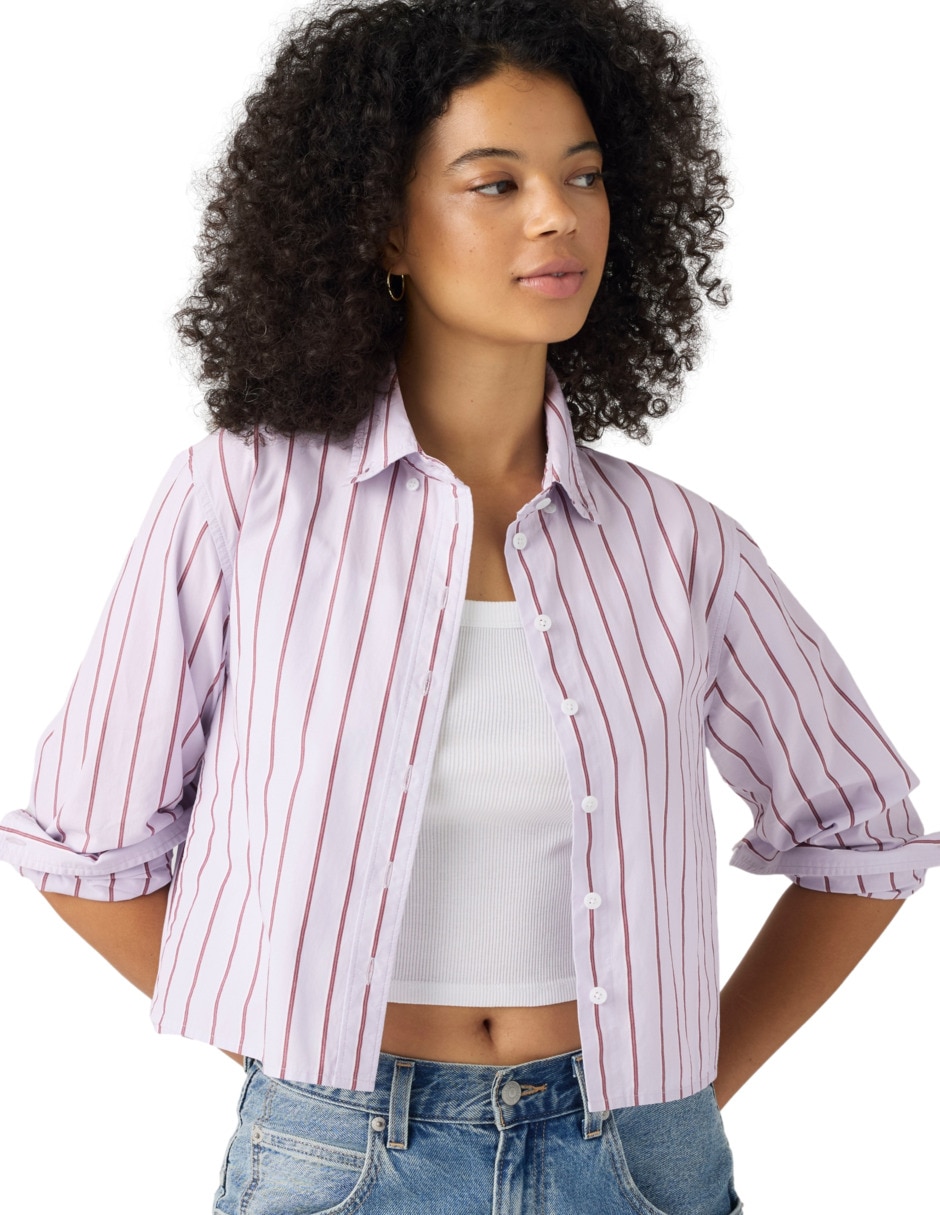 Blusa camisera manga larga para mujer 3