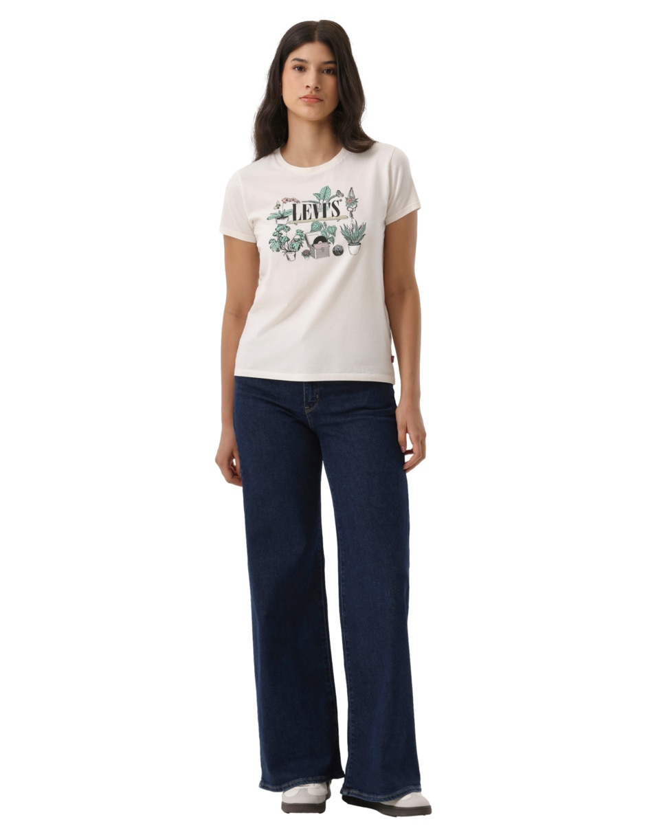 Playera manga corta cuello redondo para mujer 4