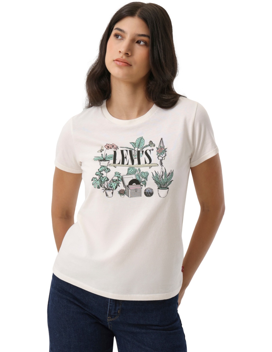 Playera manga corta cuello redondo para mujer 5