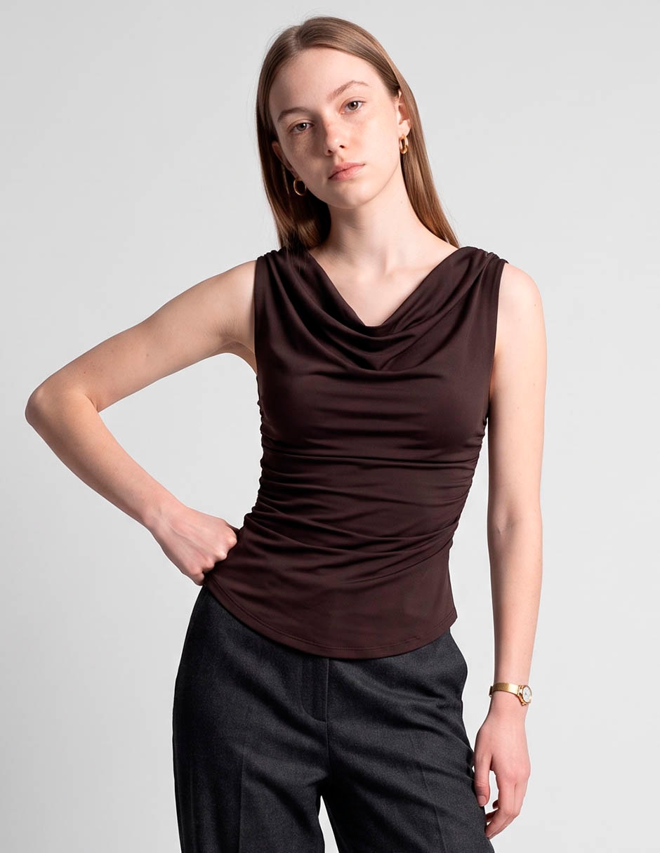 Blusa sin manga para mujer