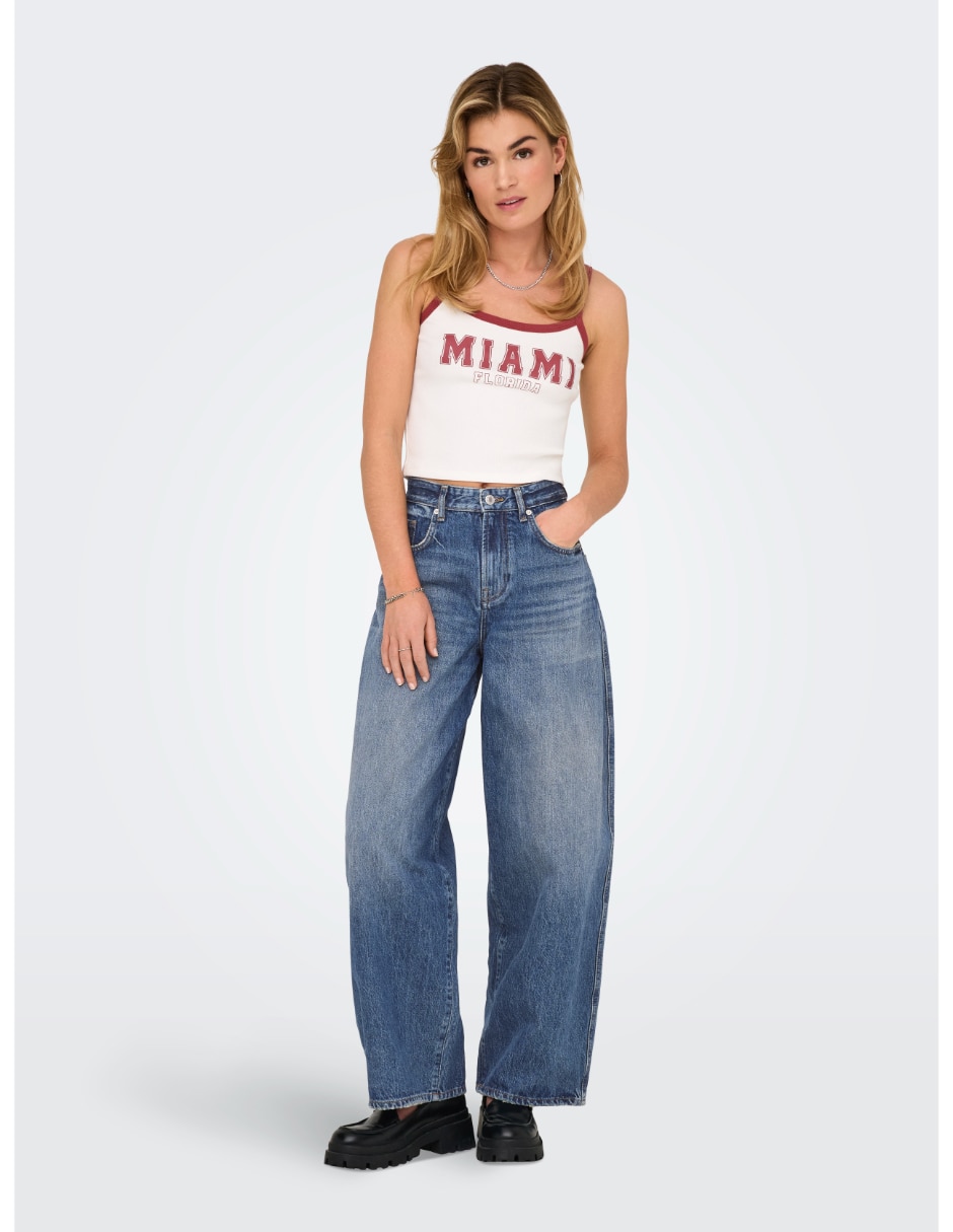Jeans barrel para mujer 4