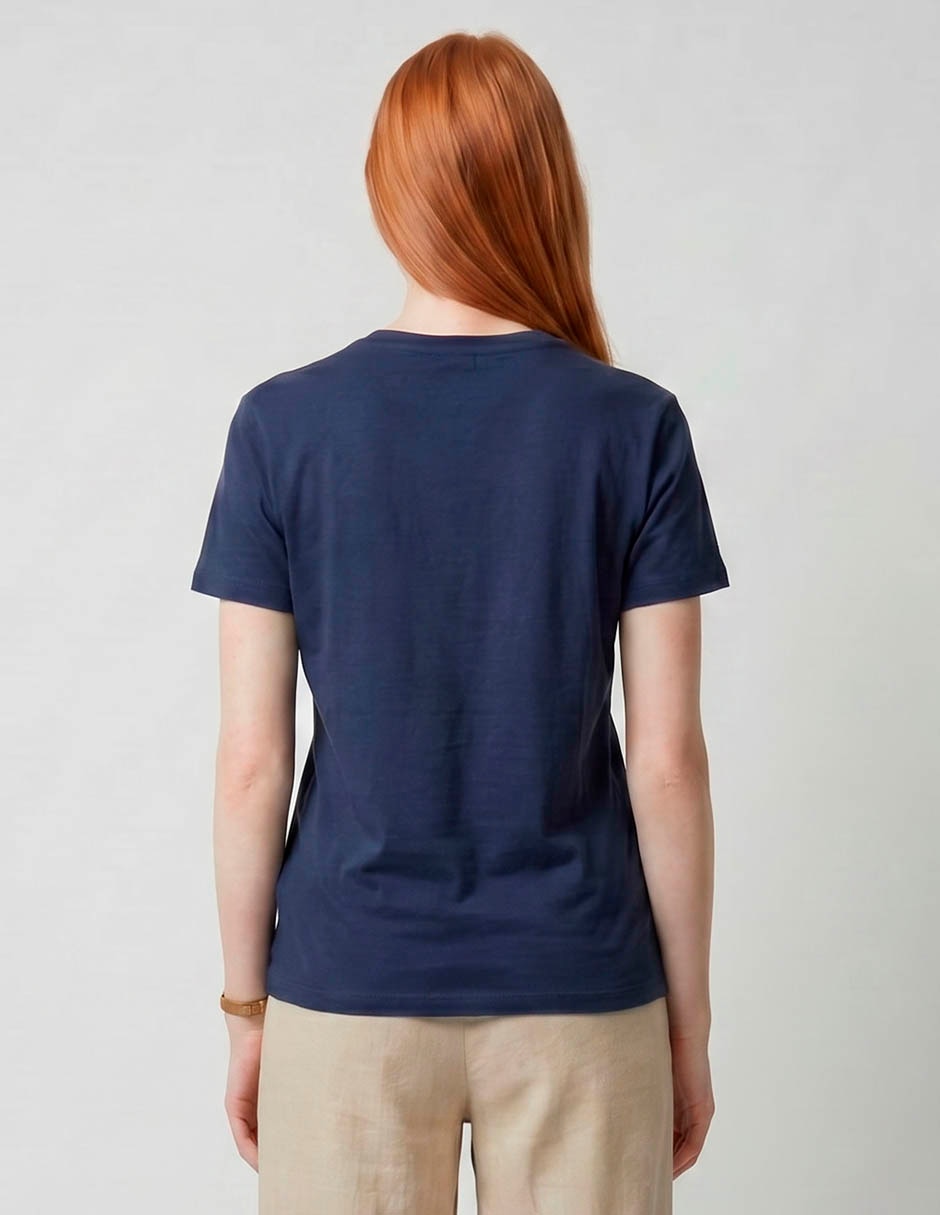 Playera manga corta cuello redondo mujer 4
