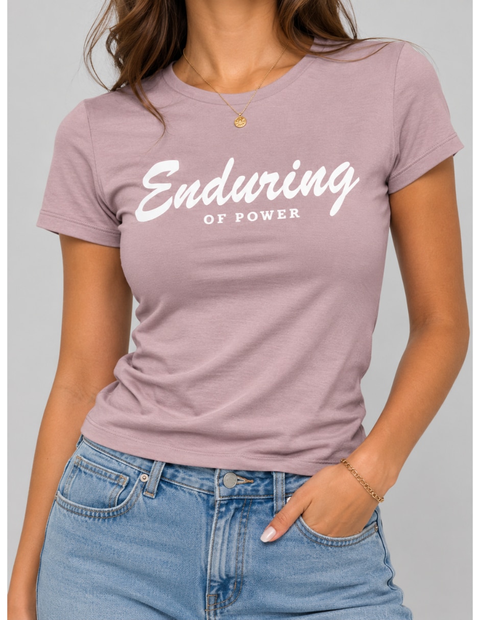 Playera manga corta cuello redondo para mujer Playera manga corta cuello redondo para mujer