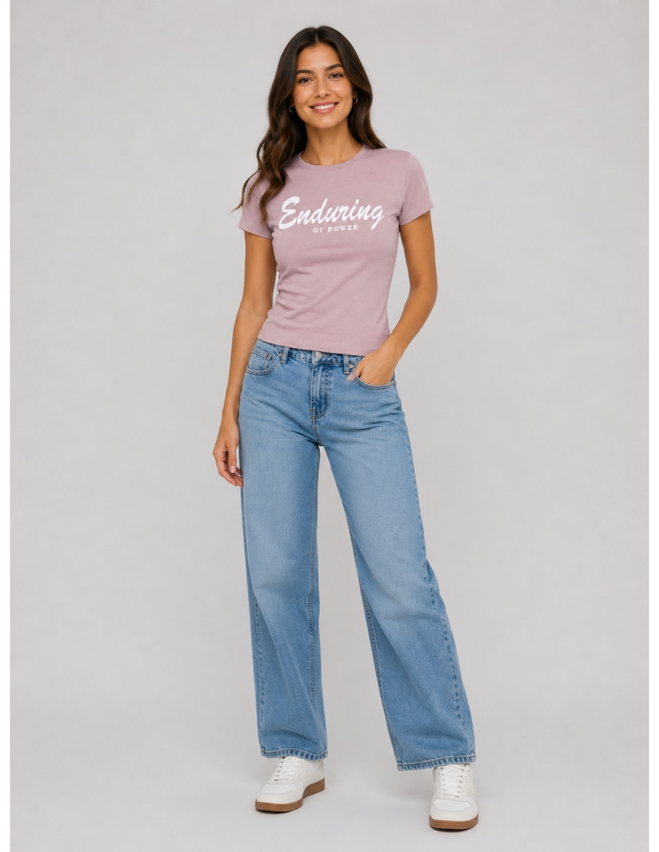 Playera manga corta ONLY cuello redondo para mujer