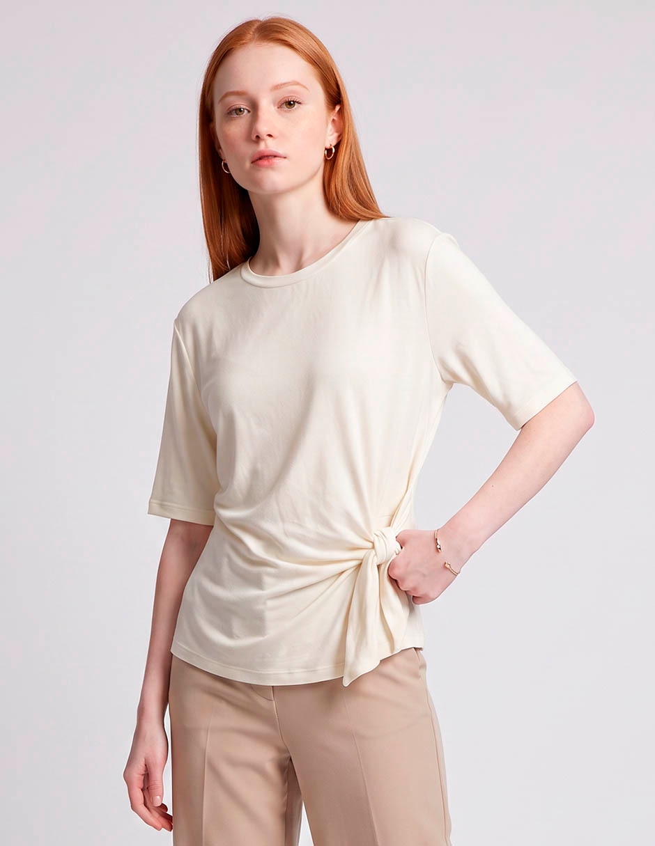 Playera manga Corta cuello redondo para mujer Playera manga Corta cuello redondo para mujer