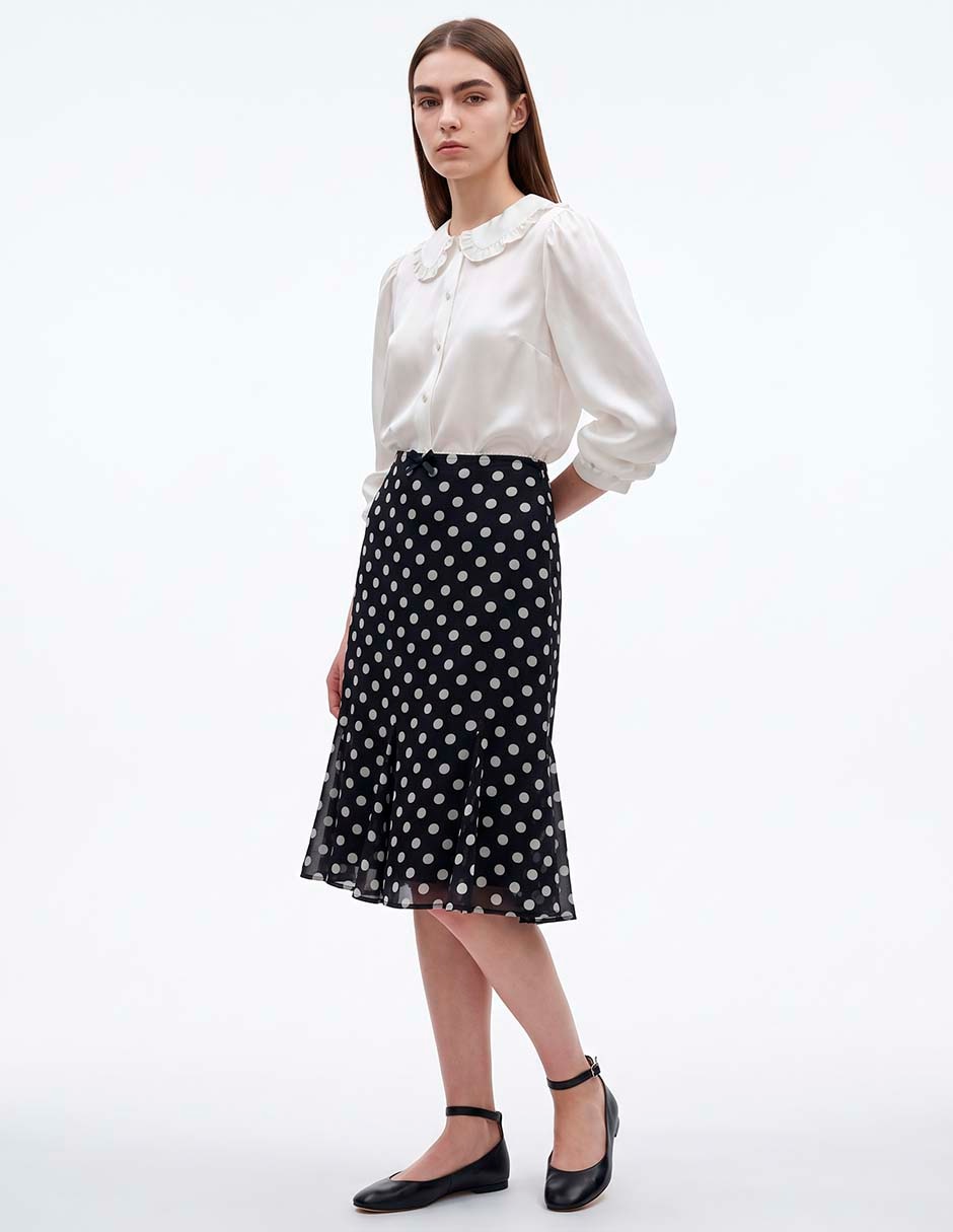 Falda midi a la cadera Falda midi a la cadera