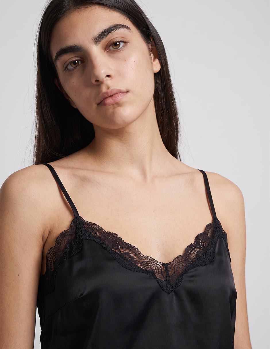 Top escote v tirante adjustable 4