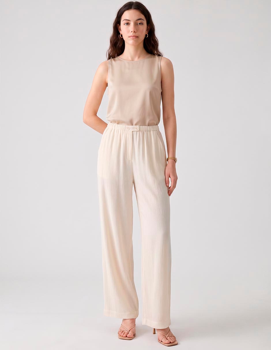 Pantalón plisado loose para mujer Pantalón plisado loose para mujer