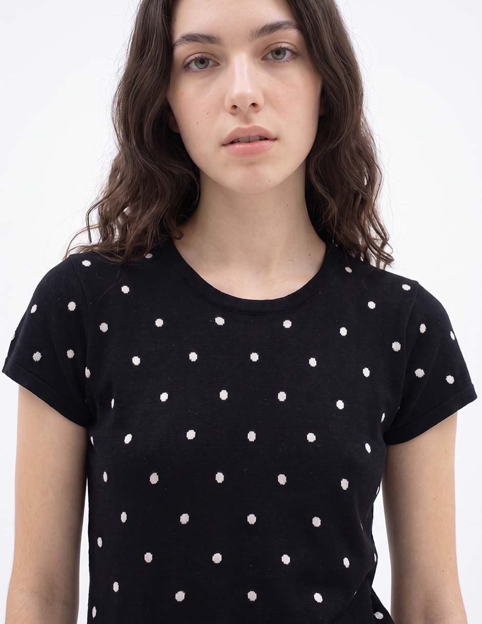 Playera manga corta cuello redondo para mujer 2