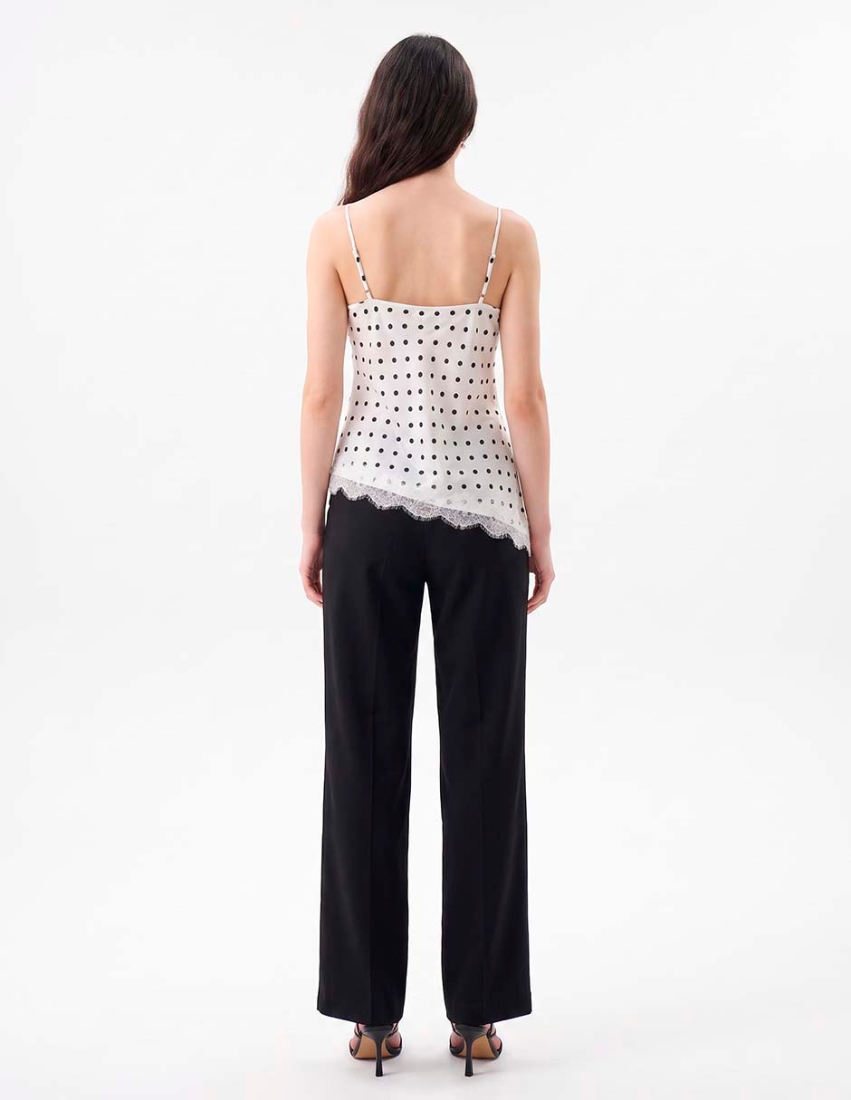 Top escote medio tirante ajustable