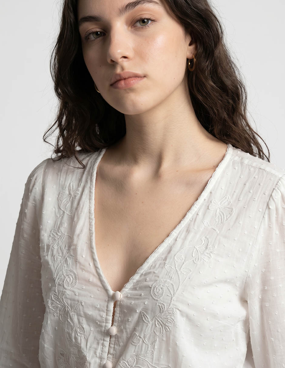 Blusa manga larga para mujer 3