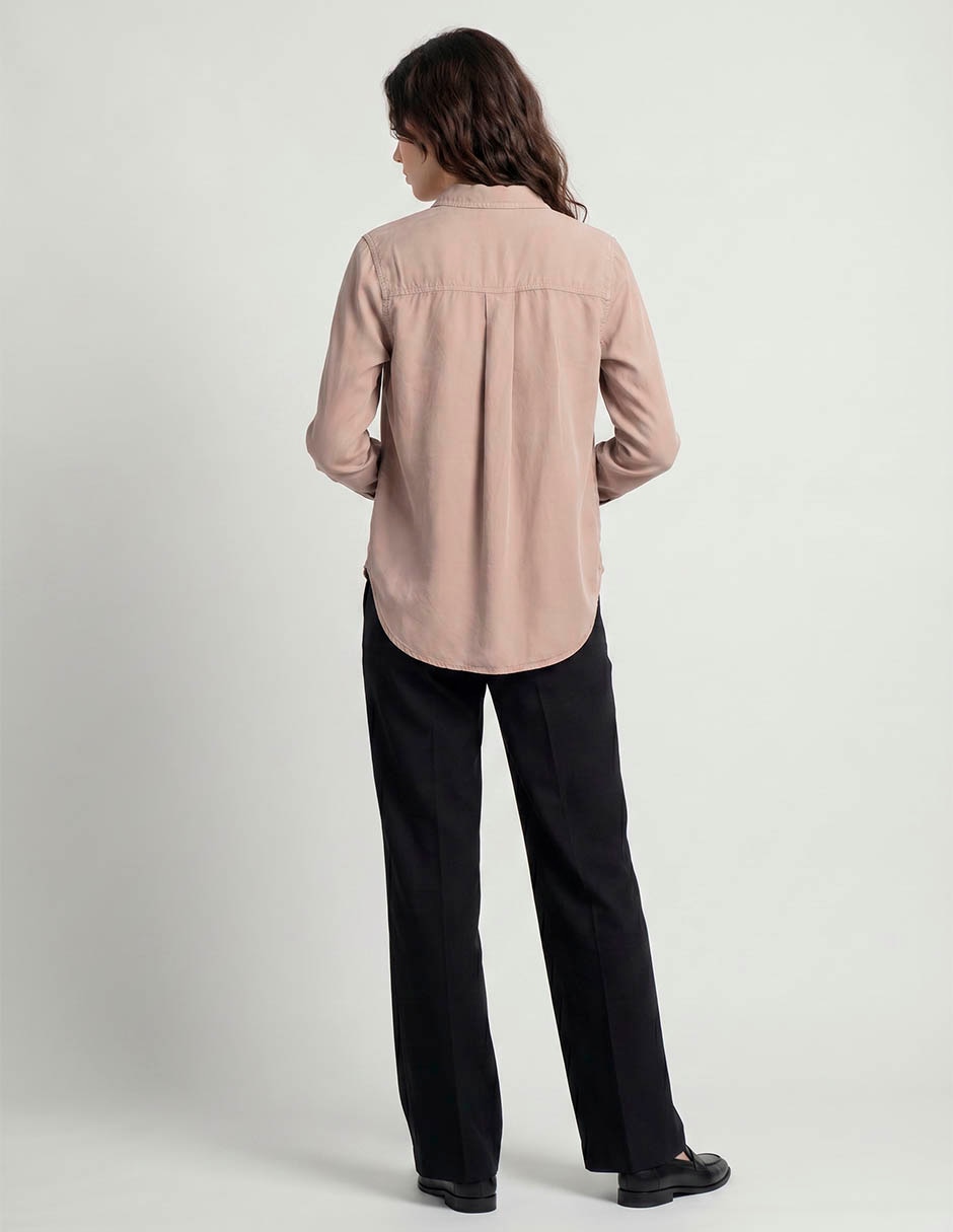 Blusa camisera manga larga para mujer 2