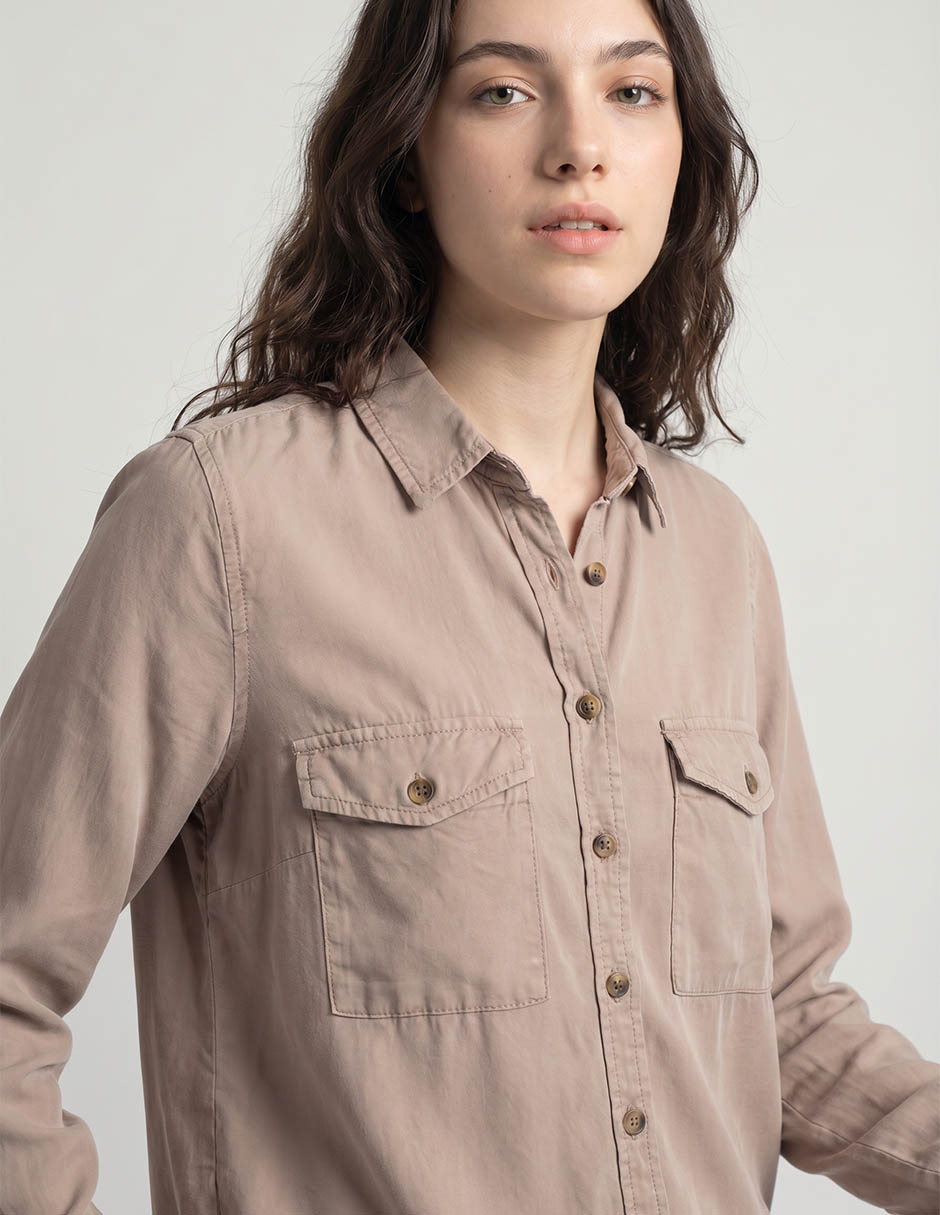 Blusa camisera manga larga para mujer 3