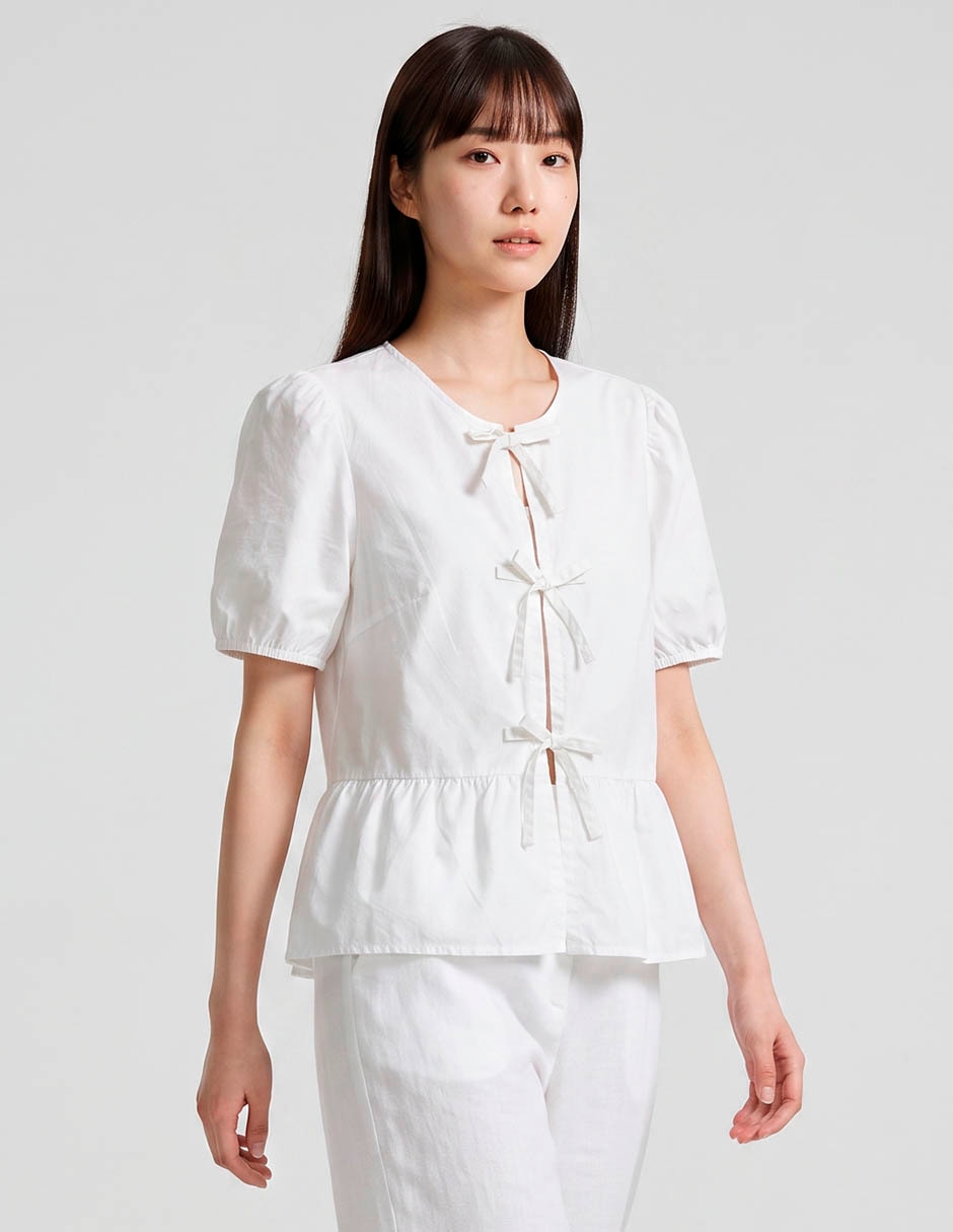 Blusa manga corta para mujer