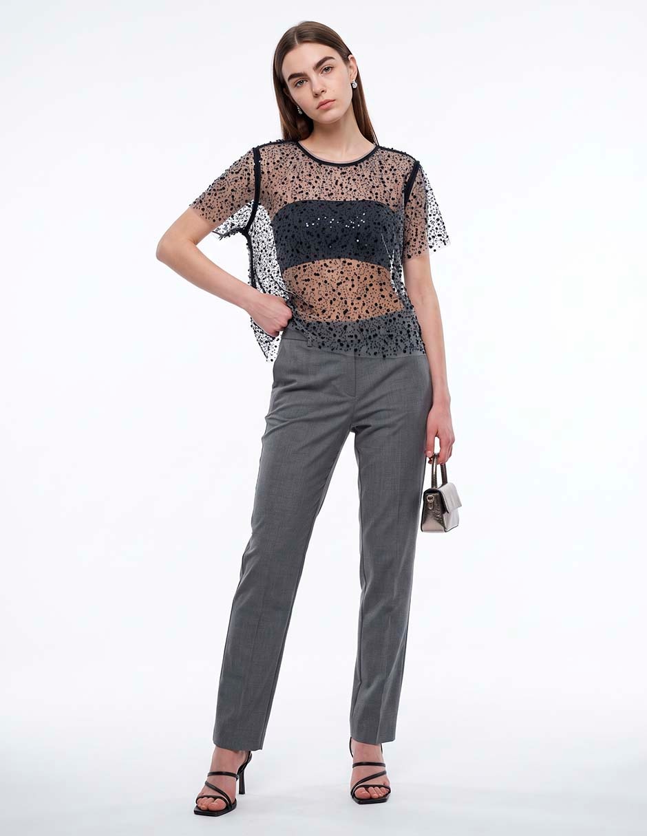 Blusa manga corta para mujer 3