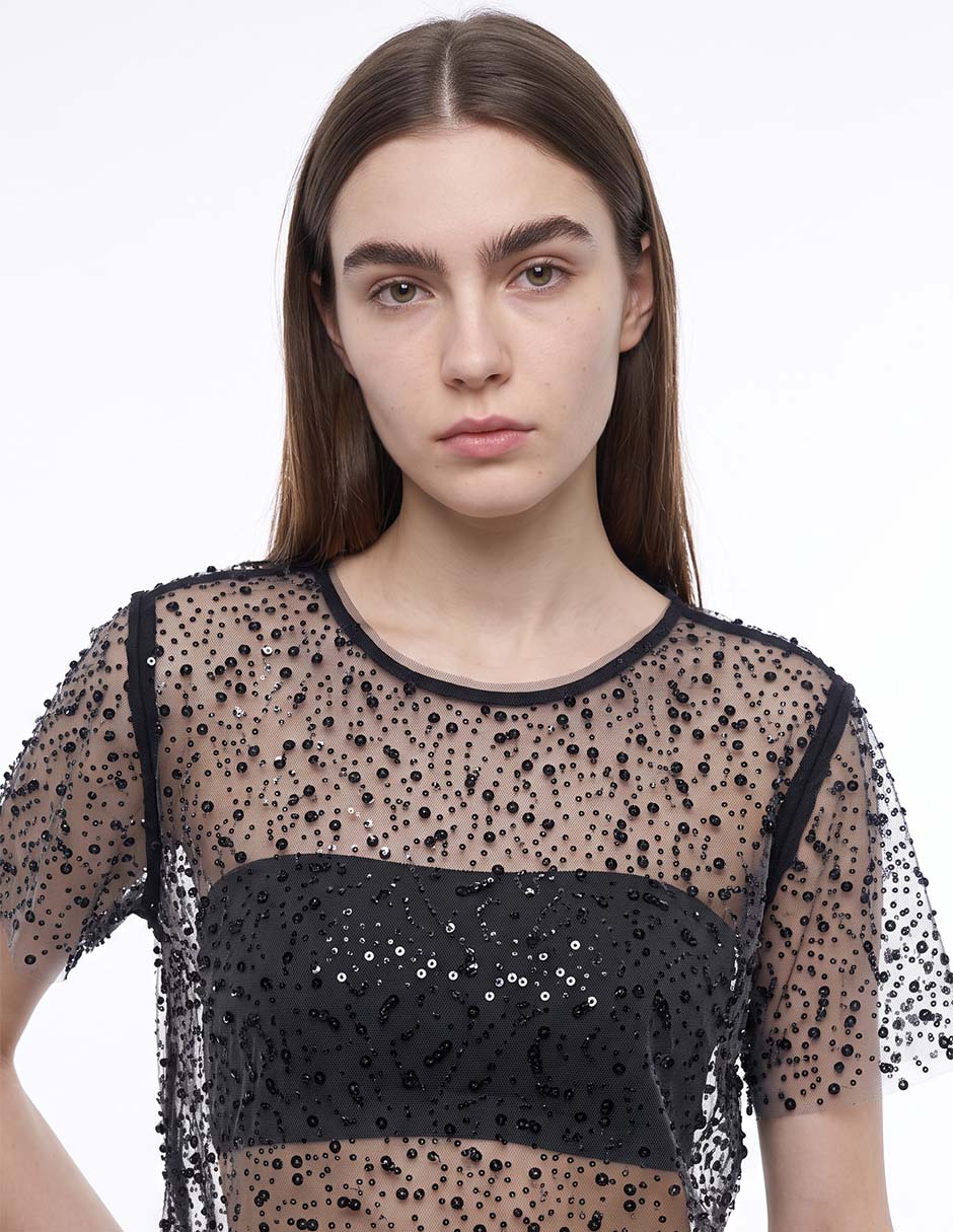 Blusa manga corta para mujer 2