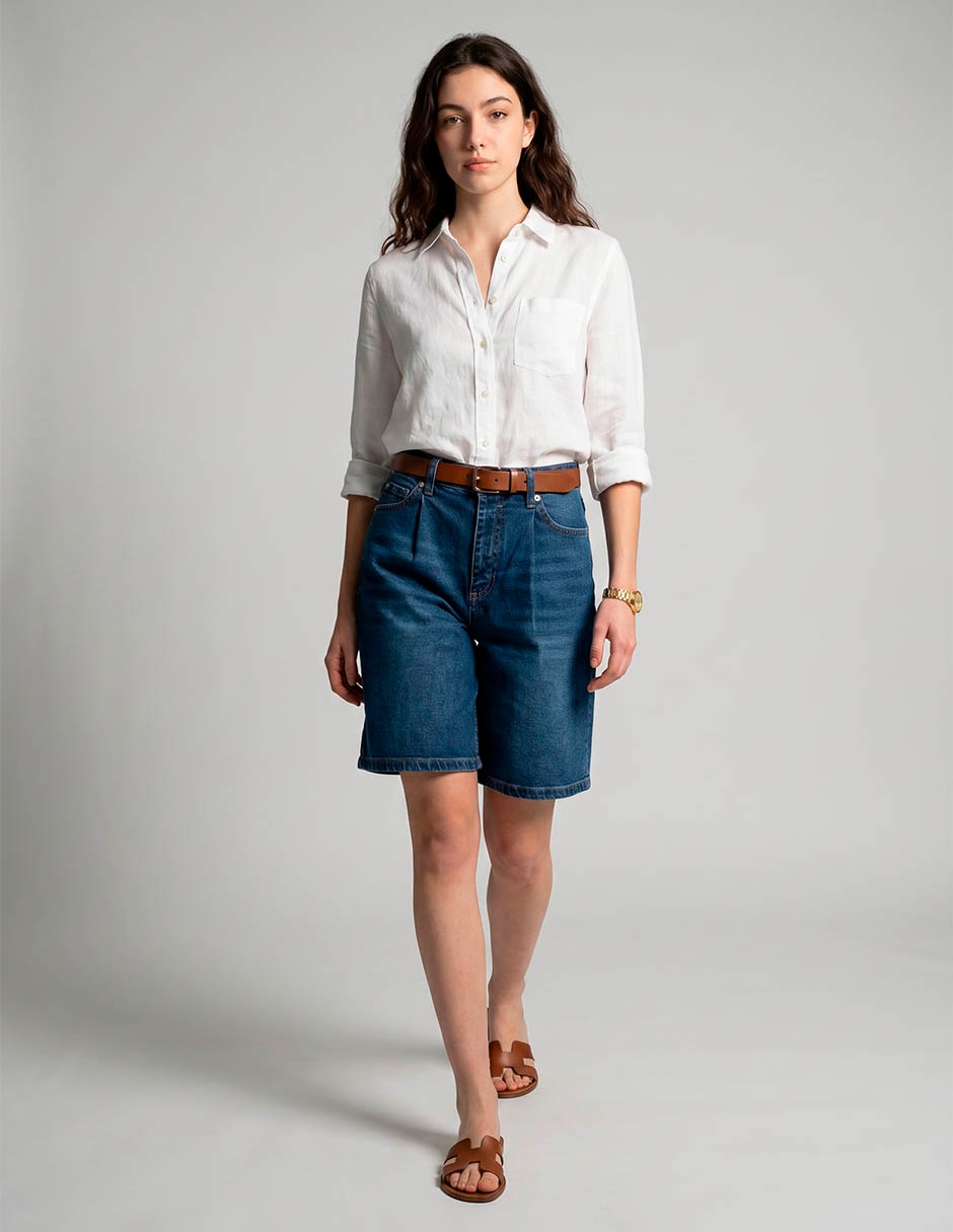 Short de mezclilla para mujer