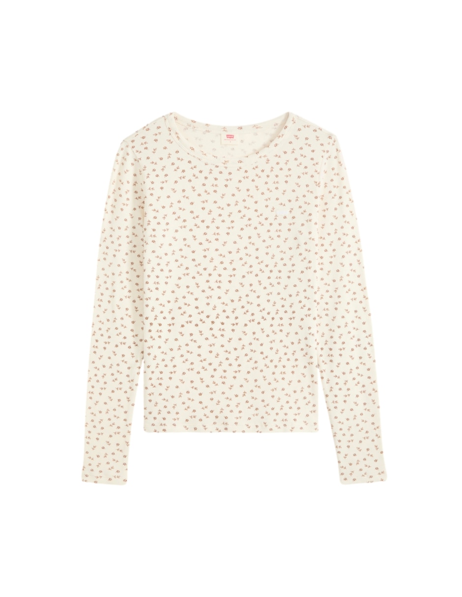 Playera manga larga cuello redondo para mujer 4