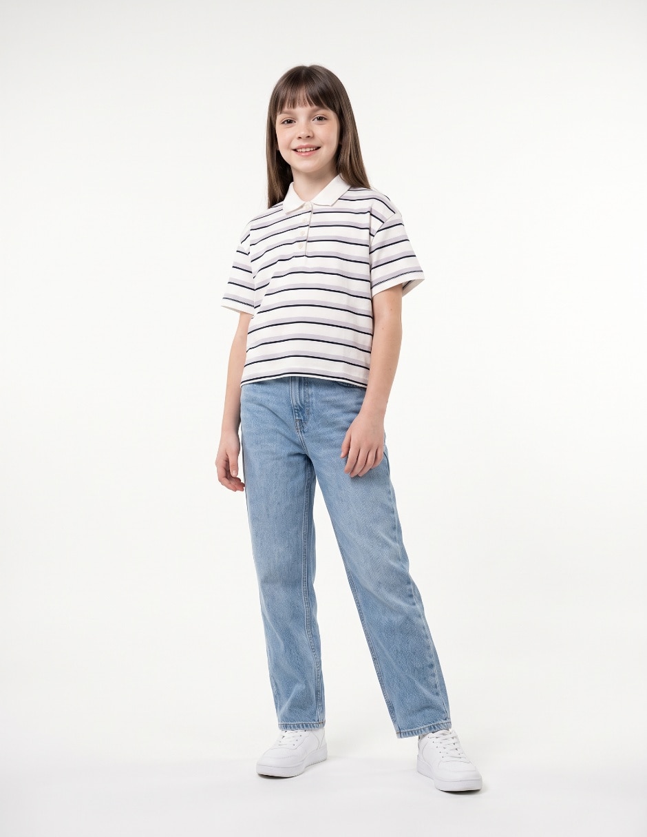 Playera manga corta cuello redondo para mujer 3