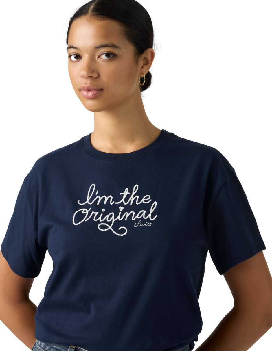 Playera manga corta Levi'S cuello redondo para mujer
