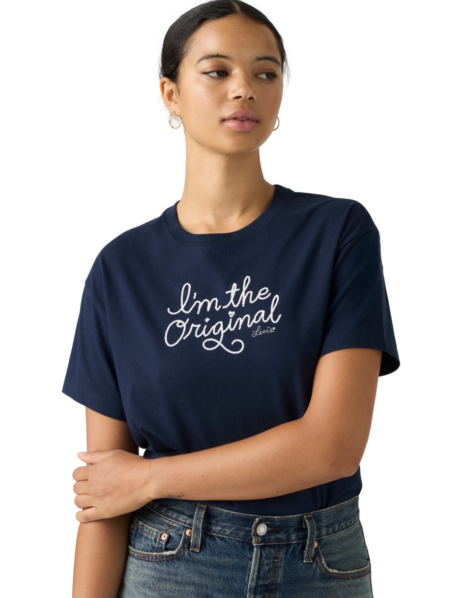 Playera manga corta Levi'S cuello redondo para mujer