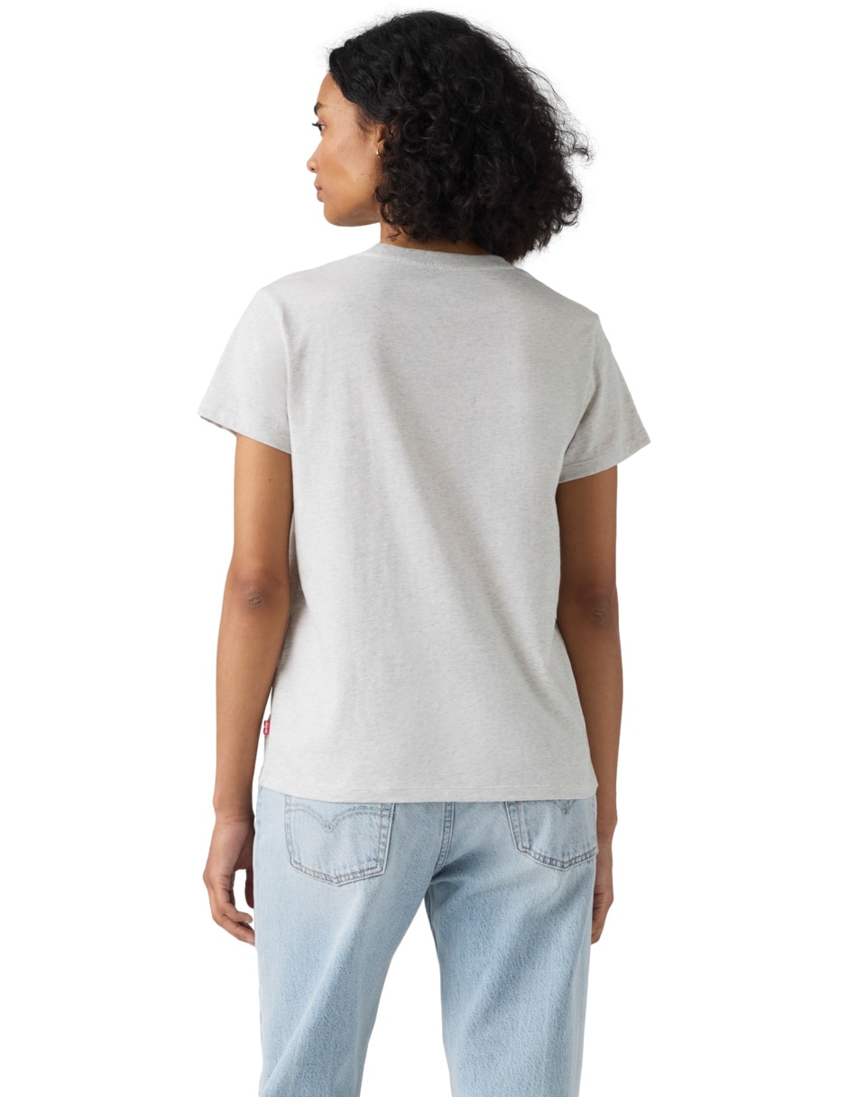 Playera manga corta cuello redondo para mujer 2