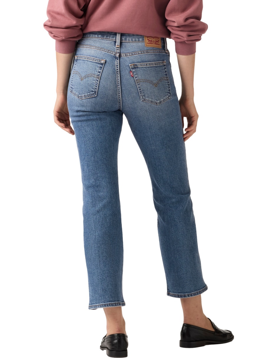 Jeans regular boot 725 corte media cintura para mujer 4