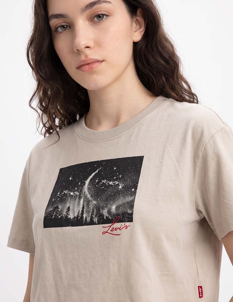 Playera manga corta cuello redondo para mujer 2