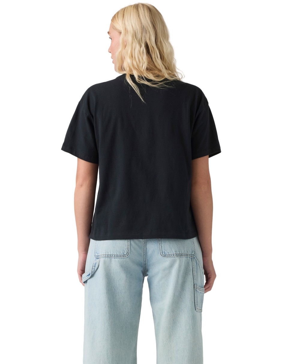 Playera manga corta cuello redondo mujer 2
