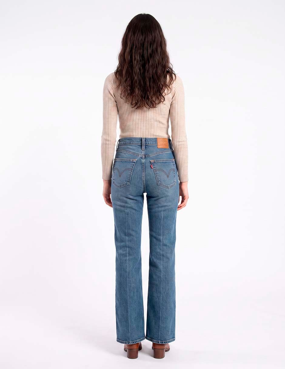 Jeans flare ribcage flare para mujer 4