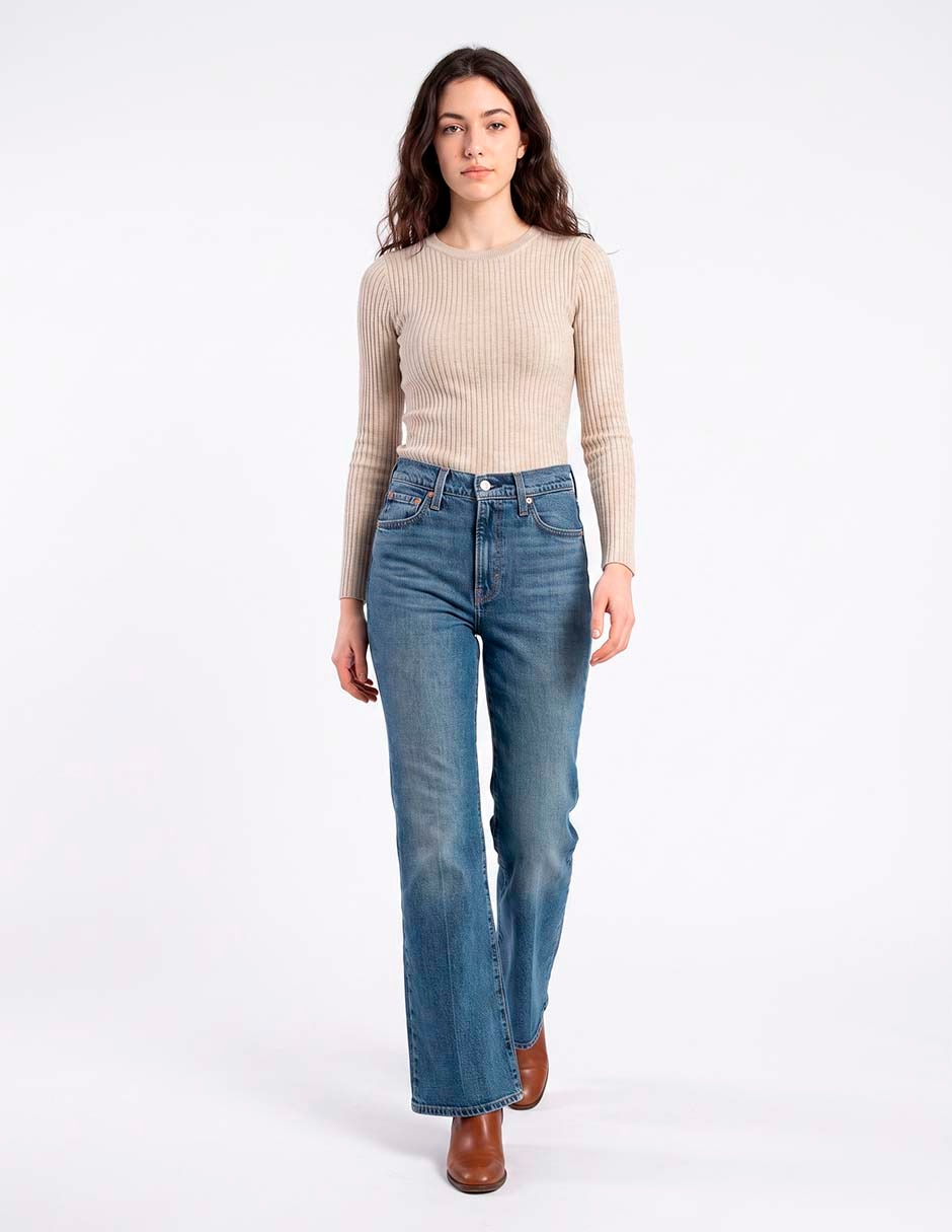 Jeans flare ribcage flare para mujer 3