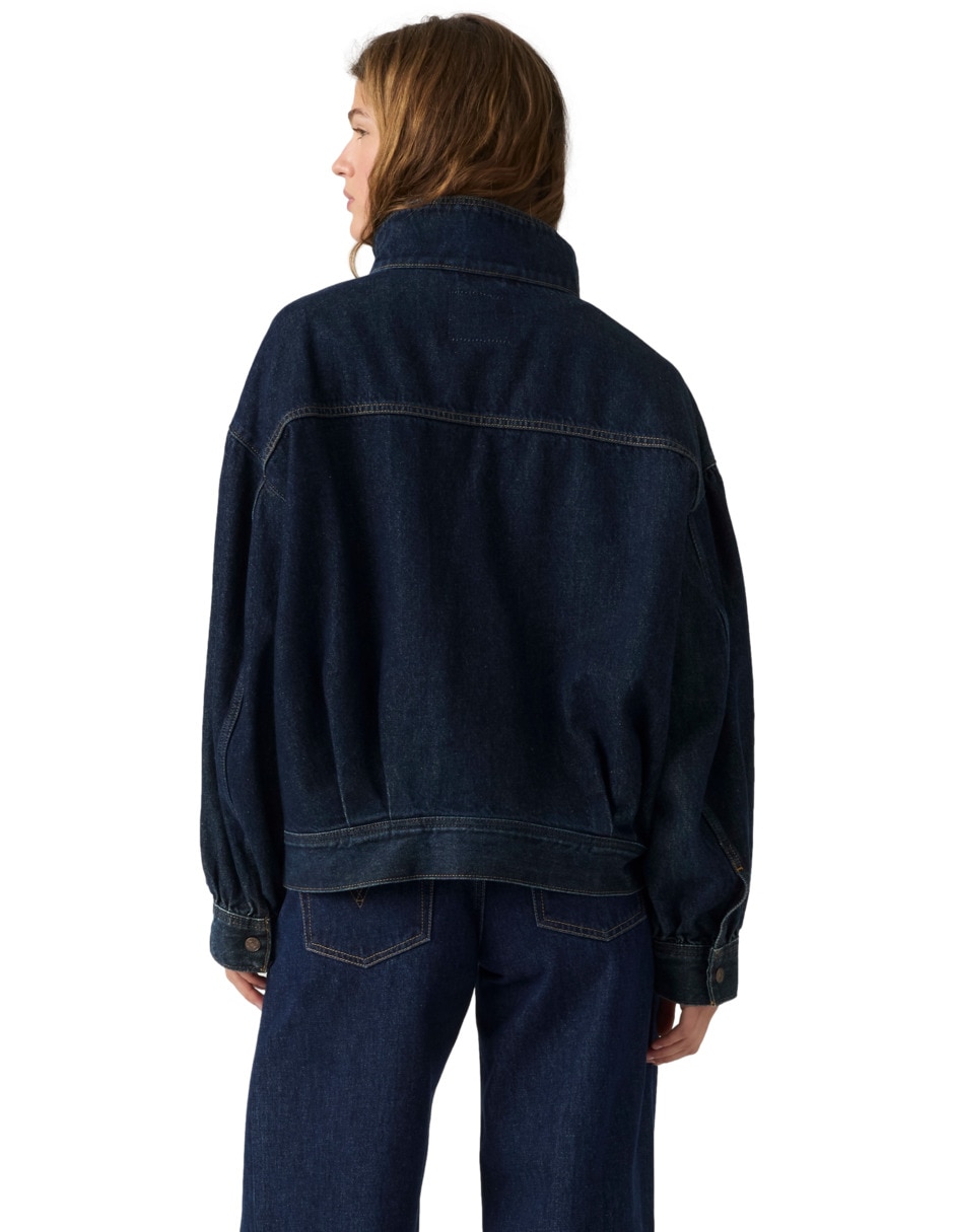 Chamarra casual impermeable de algodón para mujer 2