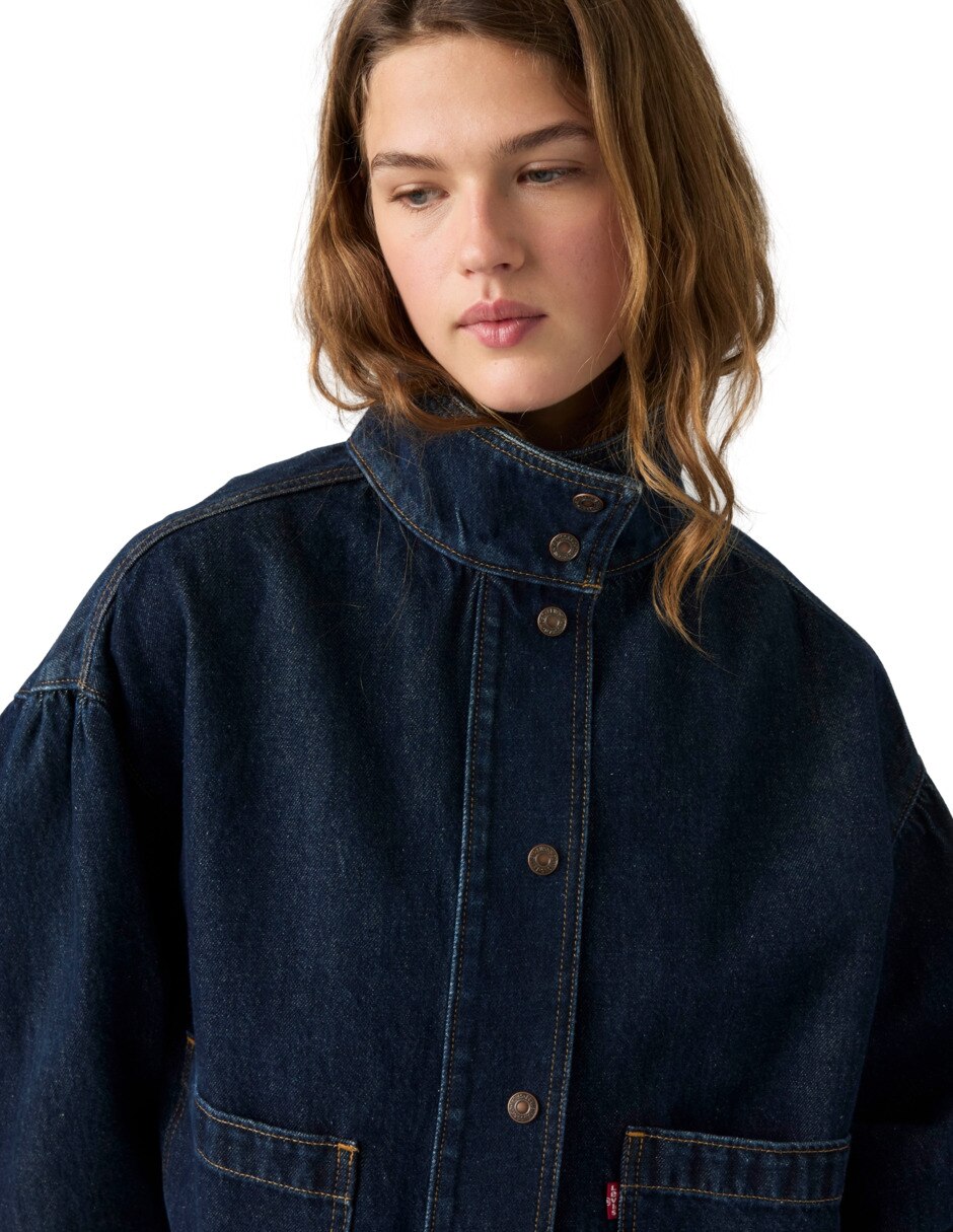 Chamarra casual impermeable de algodón para mujer 4